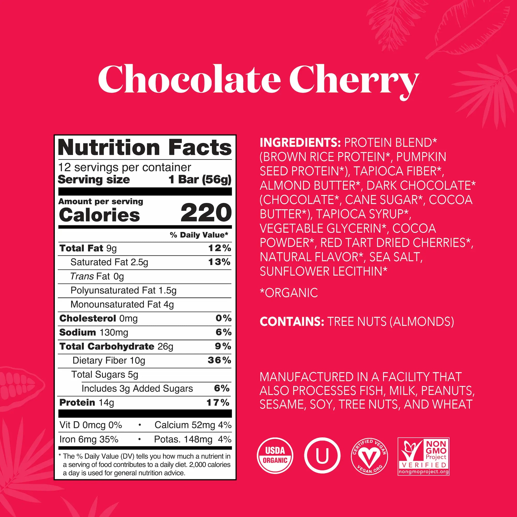 Chocolate Cherry - Protein Bars - Image 3
