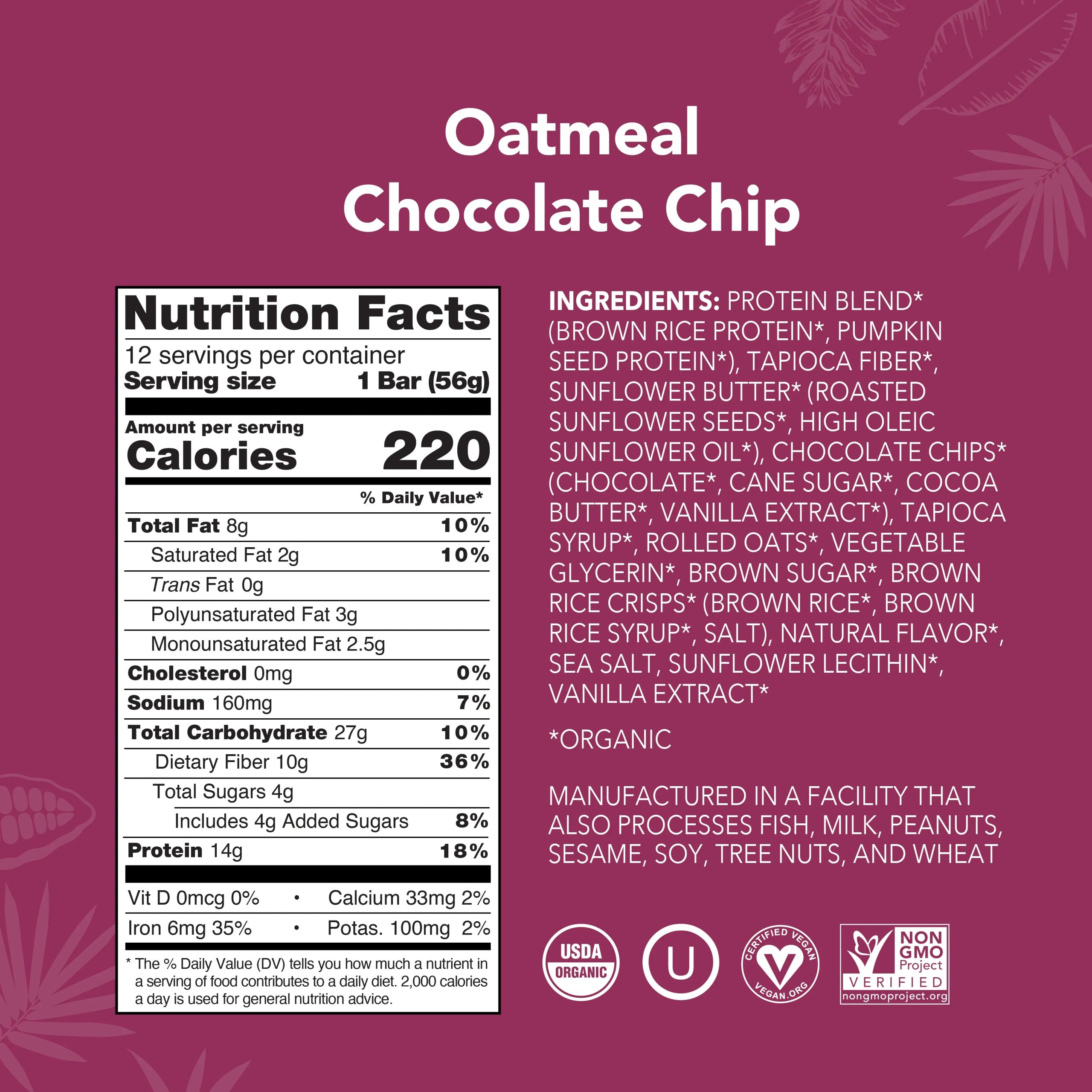 Oatmeal Chocolate Chip - Protein Bars - Image 5